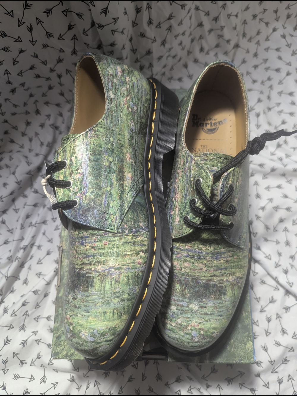 Dr. Martens 1462 The National Gallery Monet Water Lily Pond Oxford Shoe - Picture 3 of 10
